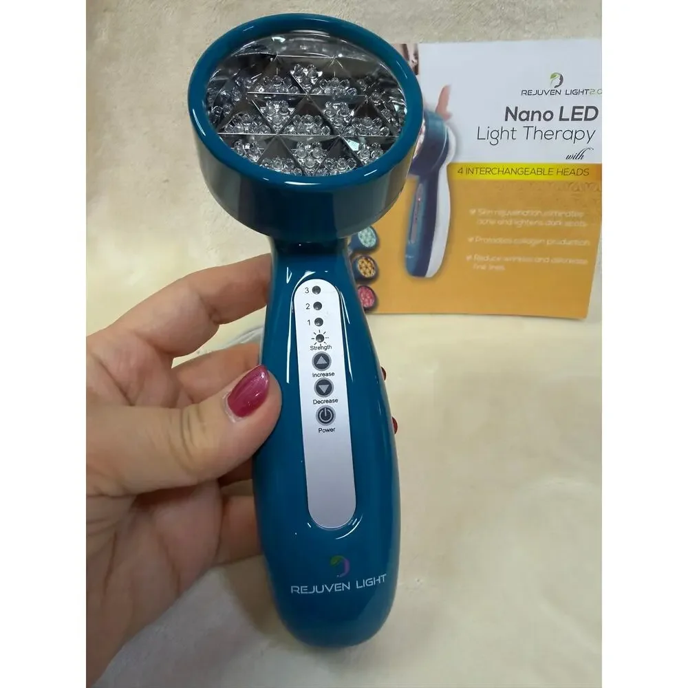 Rejuven Light 2.0 Nano LED Light Therapy 4 Color Interchangeable Heads - NEW